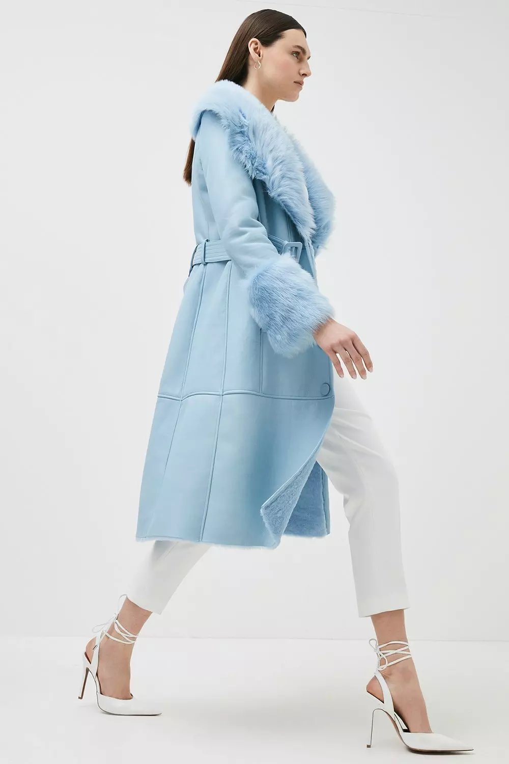 Karen millen 2025 blue coat